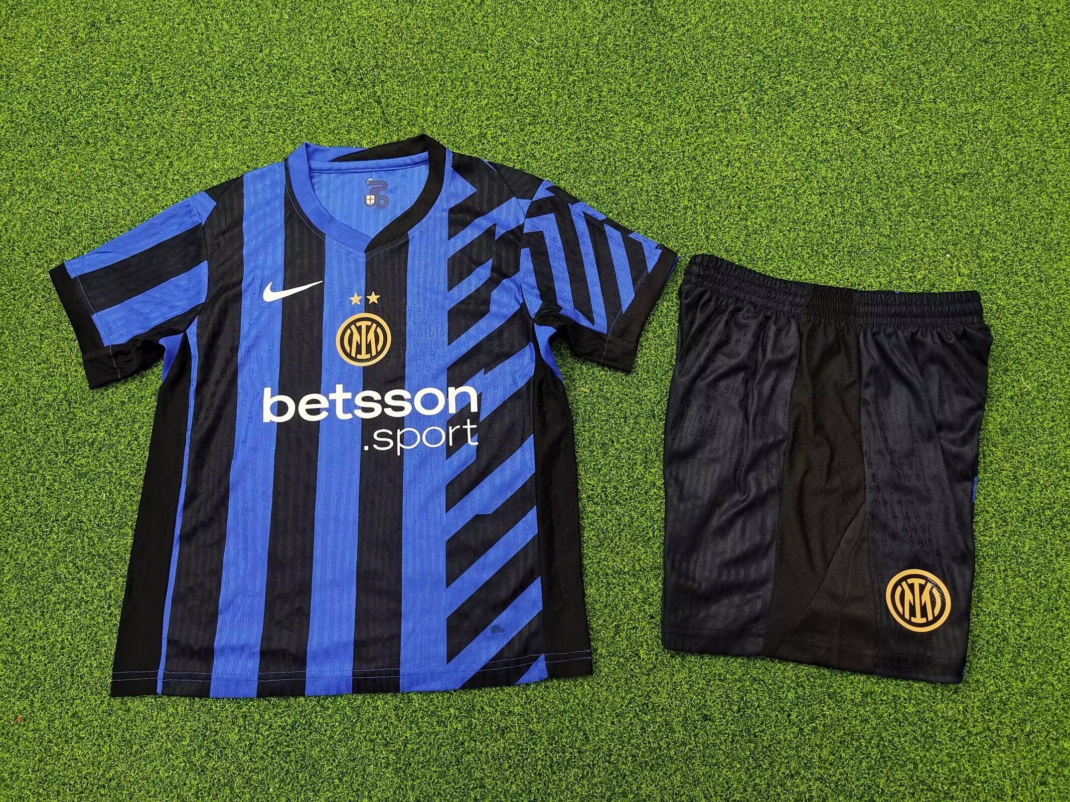 Kids-Inter Milan 24/25 Home Soccer Jersey(Player)